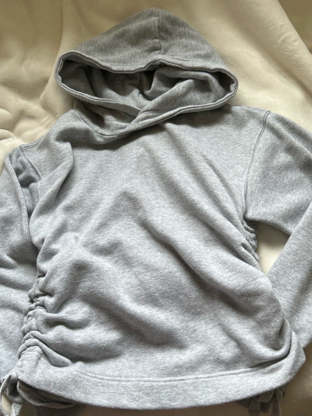 aerie Light Gray Hooded Sweatshirt